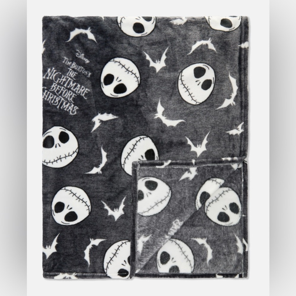 Primark Disney Nightmare Before Christmas Jack Skellington Throw Blanket
